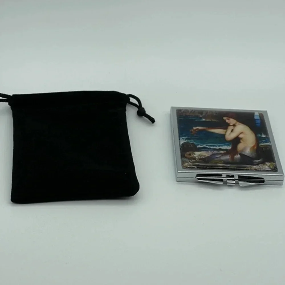 Retro Mermaid 🧜‍♀️ Compact Mirror, NWOT